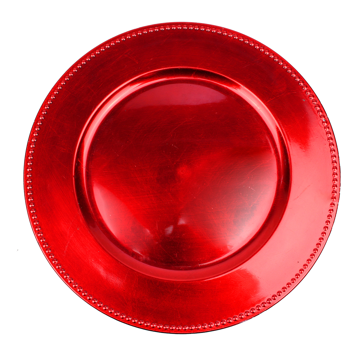  FOMOICA Platos de plástico rojo plateado y cubiertos