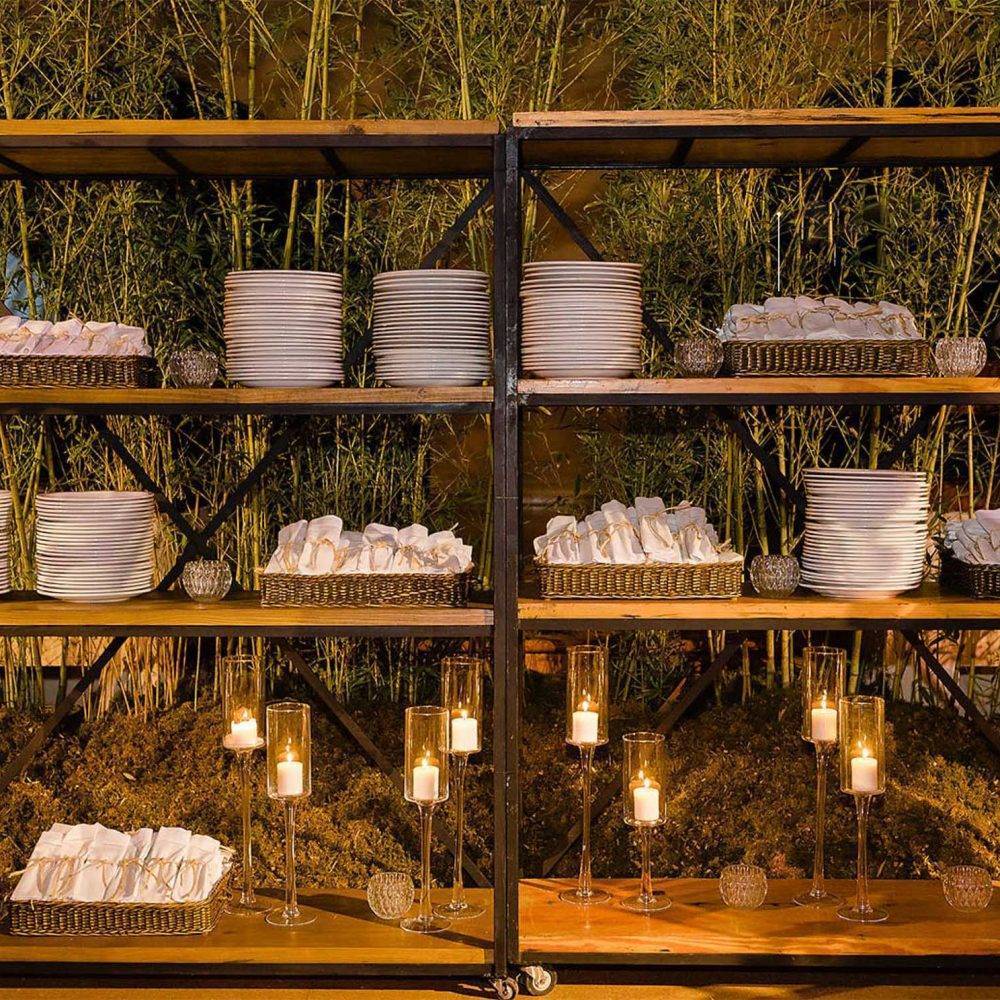 ESTANTE DE 4 NIVELES INDUSTRIAL RUSTICO - Eventos Del Cibao